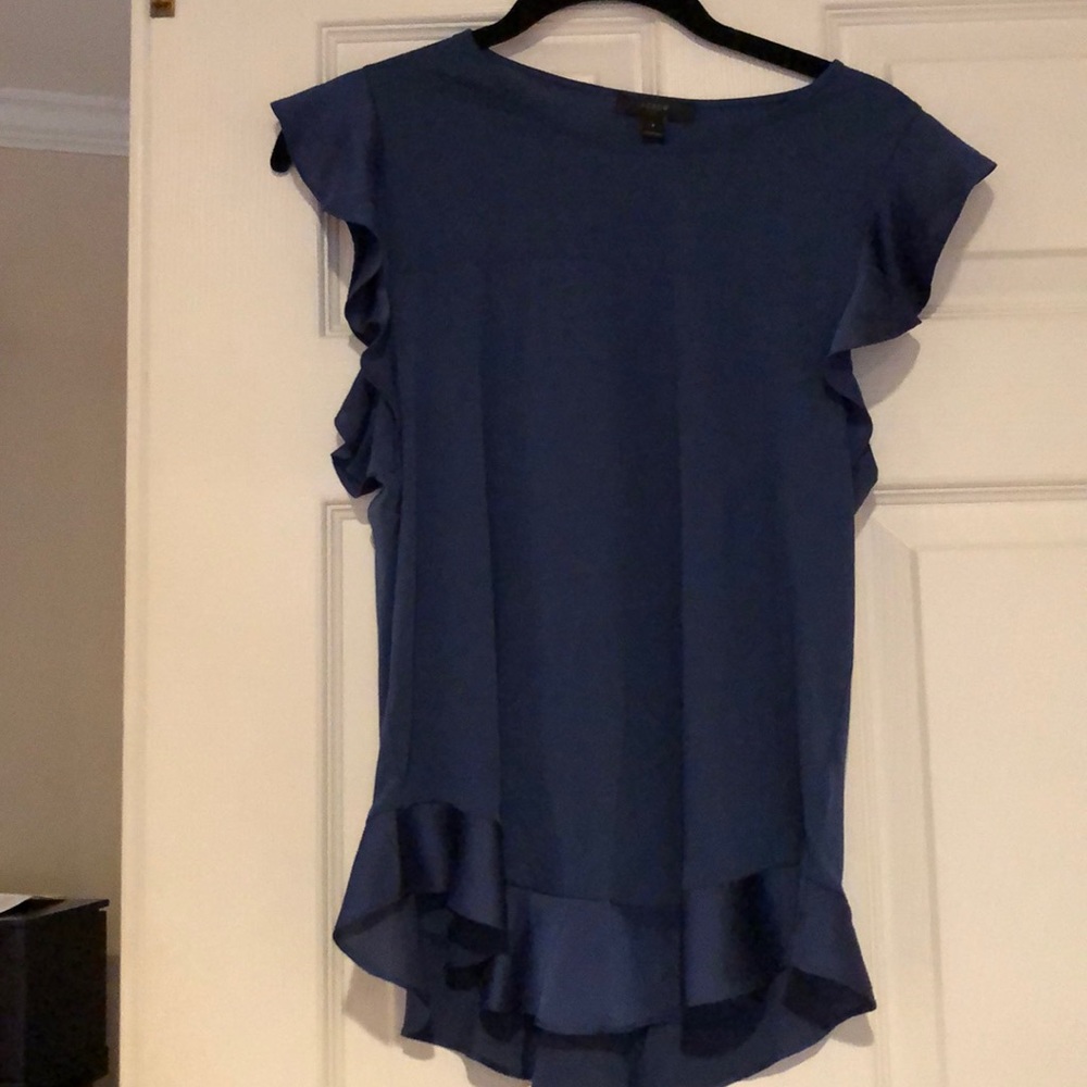 JCREW Ruffle T Shirt Blouse